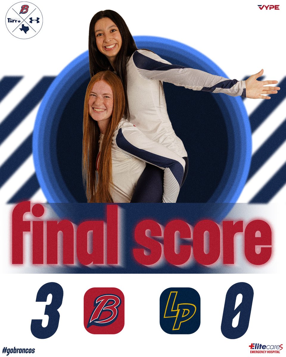 BacsAthletics's tweet image. ✔️ District Win
#BroncoNation