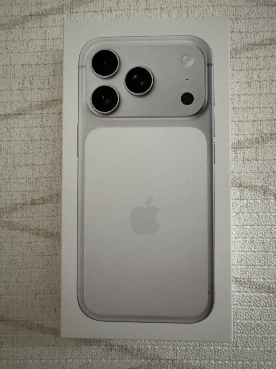 新しいやつ来ました🤣
iPhone17Pro 1TB