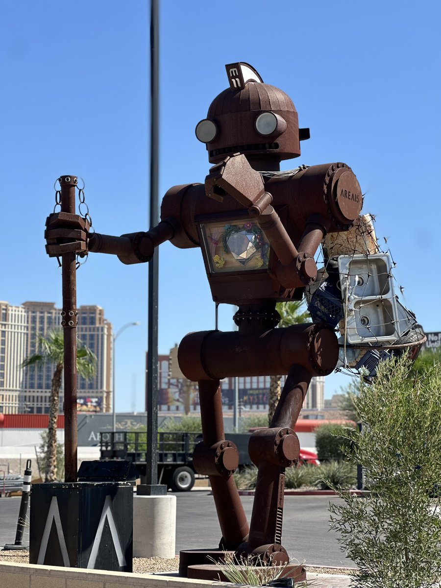 Recently installed our giant robot, Mechan 11, at Area 15 in Las Vegas.