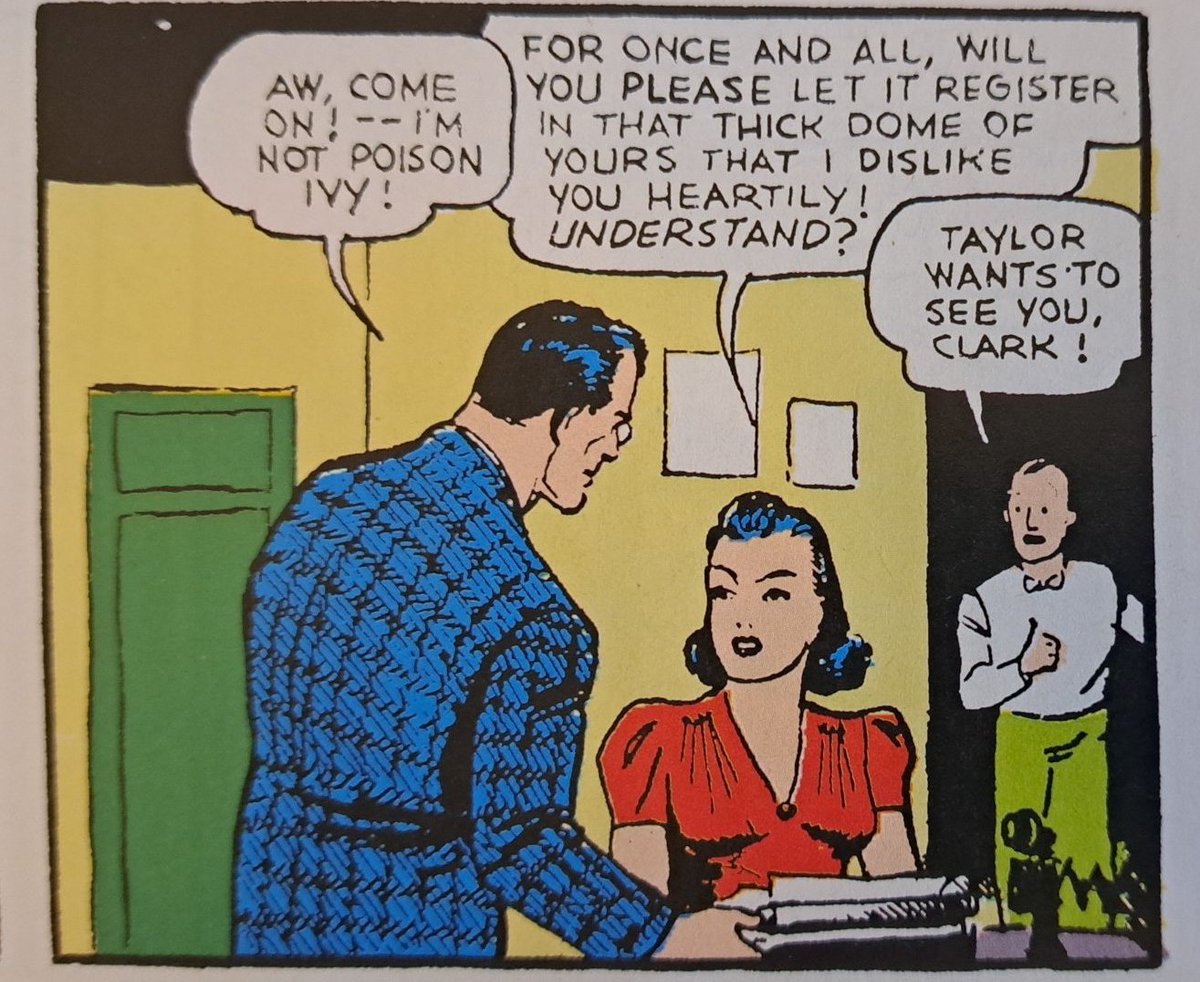 It's awesome how much Lois is disgusted by Clark in these old Action Comics