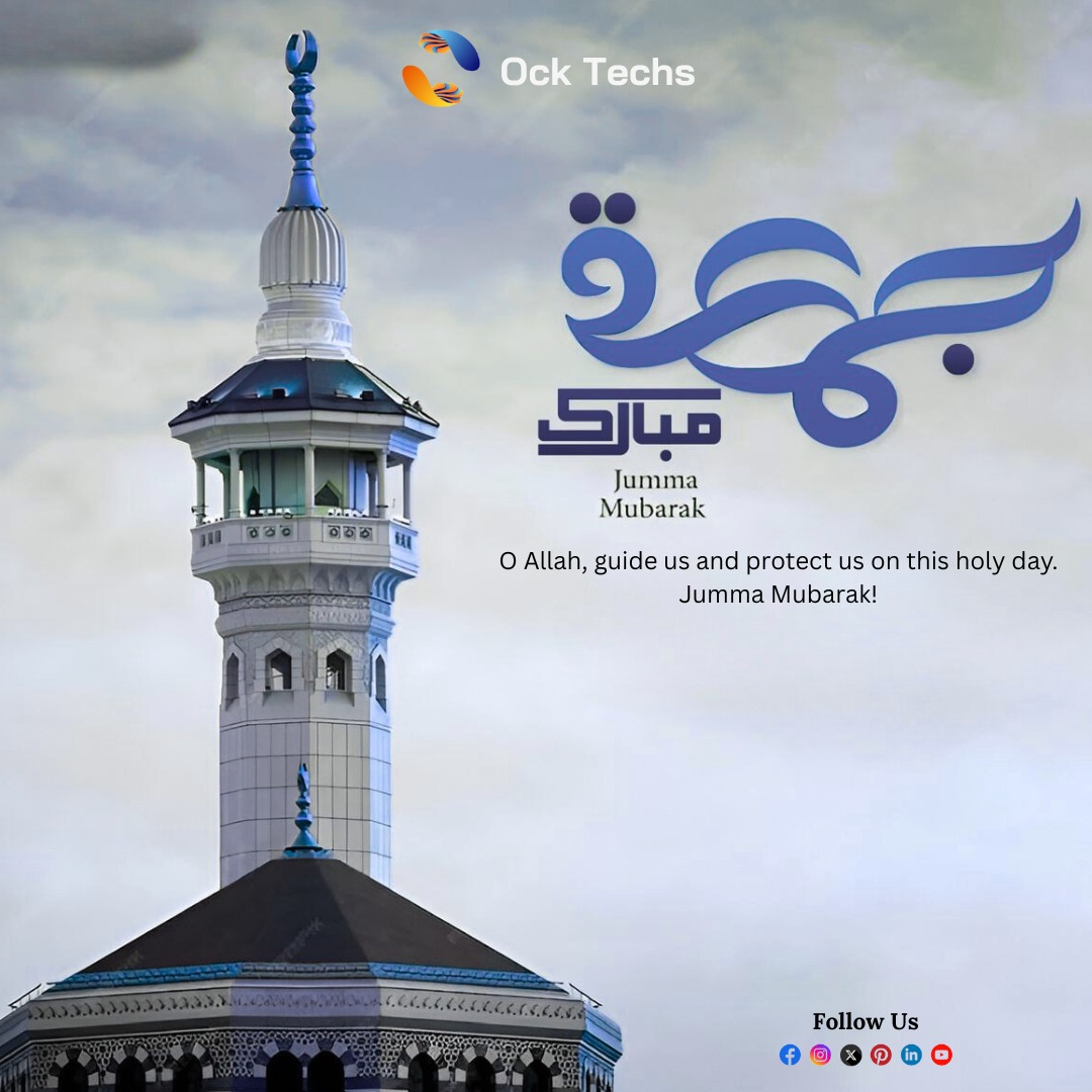 OckTechs's tweet photo. Jumma Mubarak To All

#ocktechs #jummamubarakh #blessedfriday https://t.co/KZszmmkIa9