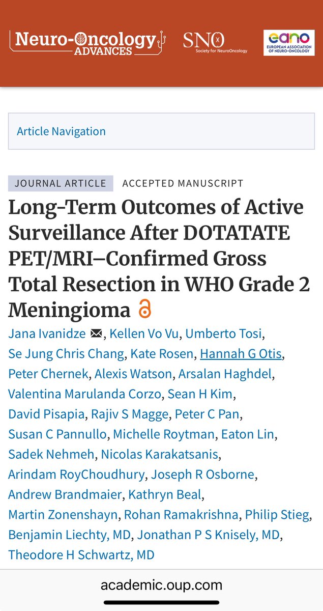 Here we show how to use Dotetate-PET to avoid radiation after GTR for atypical meningiomas. <a href="/AANSNeuro/">AANS</a> <a href="/CNS_Update/">CNS</a> <a href="/NASBSorg/">NASBS</a> academic.oup.com/noa/advance-ar…