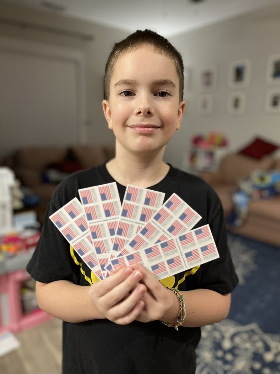 What’s the first thing you do when your Great Uncle sends you over 100 postage stamps to support your efforts?  Use the first stamp to send him a huge THANK YOU. Thanks Uncle Bill.