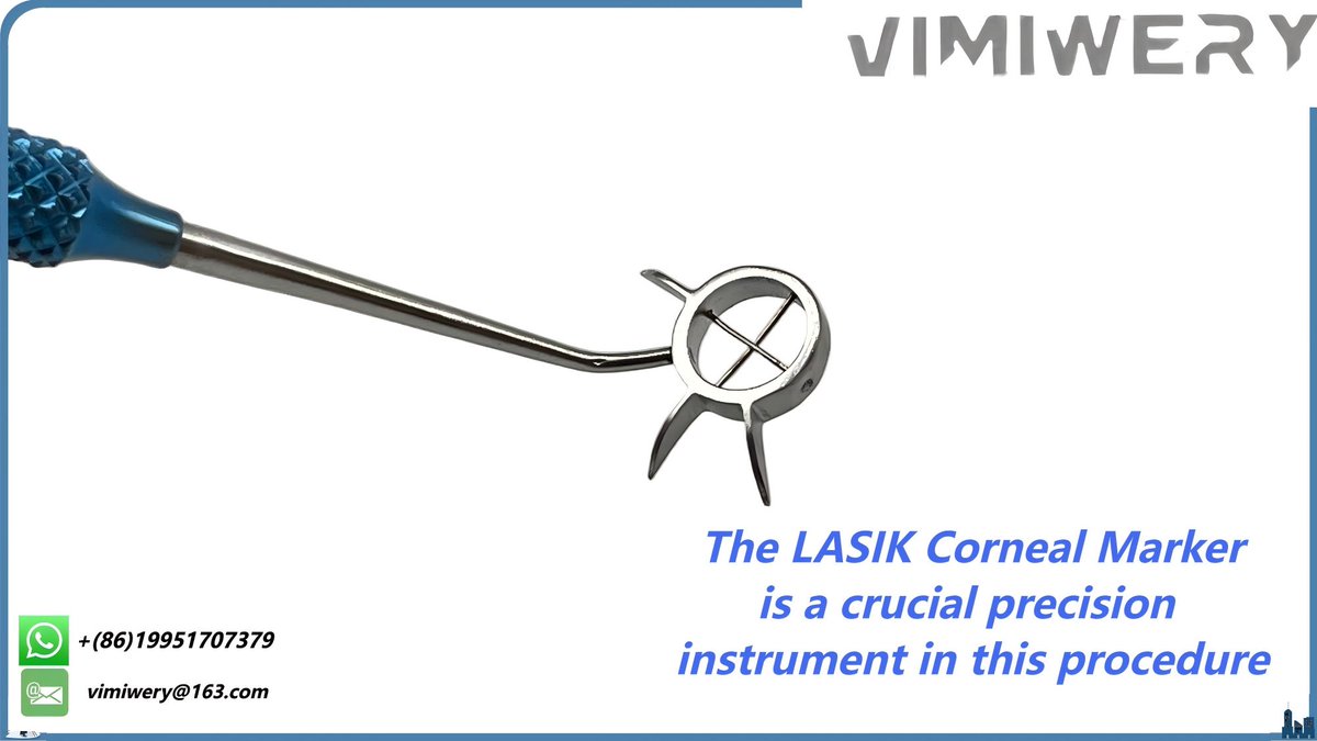 vimimery's tweet image. LASIK Corneal Marker​
We supplies professional #ophthalmic #surgical #instruments. The LASIK Corneal Marker is a crucial precision instrument in this procedure 
You can reach out more details.
Email: vimiwery@163.com
ebay.com/usr/vimiwery

#eye #ophthalmology #speculum #LASIK
