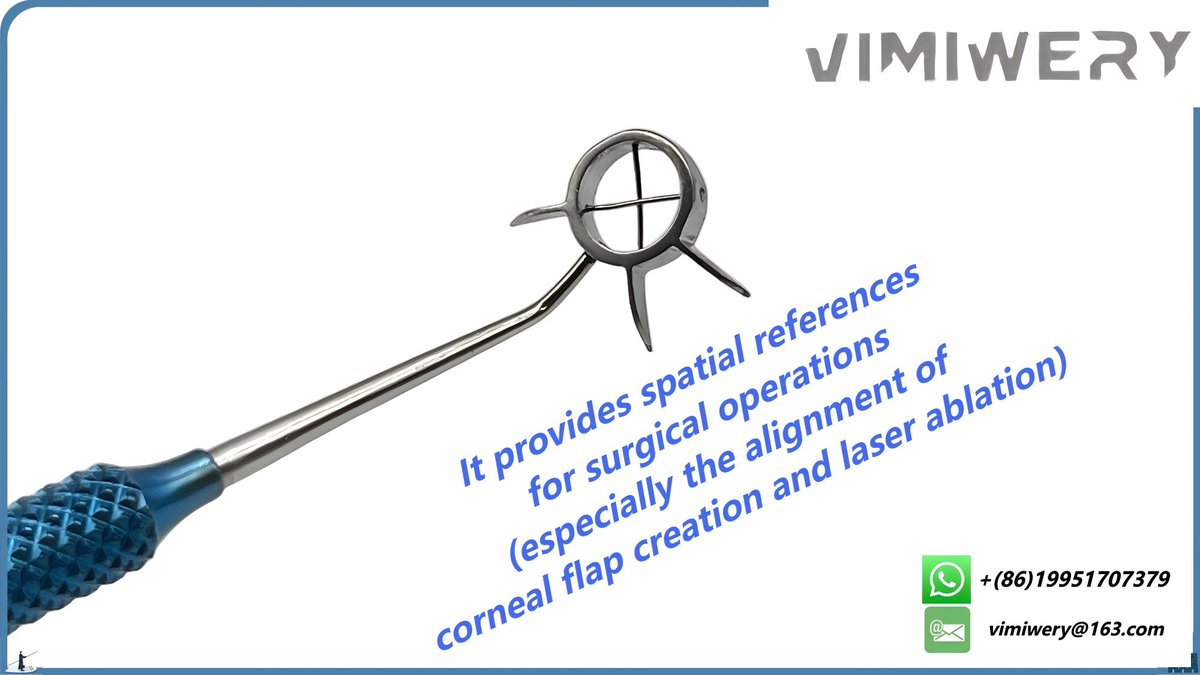 vimimery's tweet image. LASIK Corneal Marker​
We supplies professional #ophthalmic #surgical #instruments. The LASIK Corneal Marker is a crucial precision instrument in this procedure 
You can reach out more details.
Email: vimiwery@163.com
ebay.com/usr/vimiwery

#eye #ophthalmology #speculum #LASIK