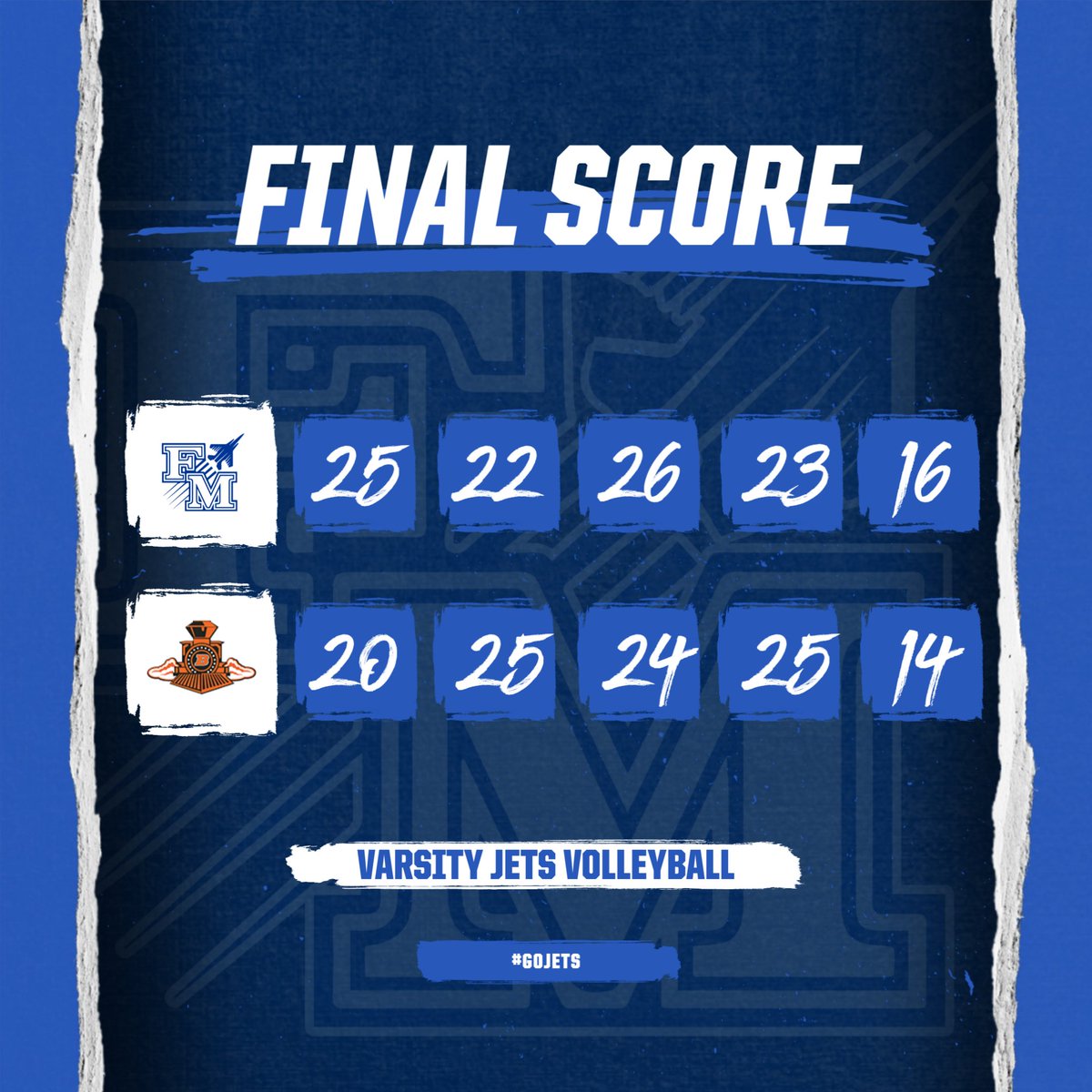 Varsity Jets 🏐 win in 5! Great game ladies!

#GoJets