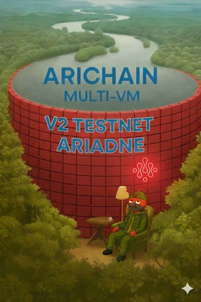 Isakpachukwu's tweet image. Arichain V2 Testnet — Ariadne

&quot;Ariadne was the thread that guided heroes through the maze.
Now Arichain’s Ariadne Testnet is guiding us into the multi-VM era 🚀 GM @Ari_Michelle9 @Arichain_ @haeriweb3 @Mrjepec @NFThinks @voidsnam @diannheto  #AriPFP #Arichain #multiVM #Ariadne