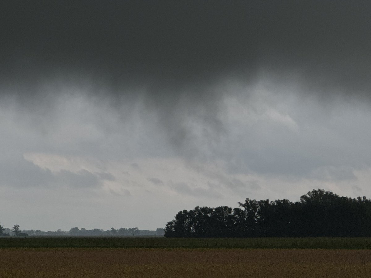 Just had the most wimpy tornado I will probably ever see north of Wyndmere, ND. Has dissipated. #ndwx