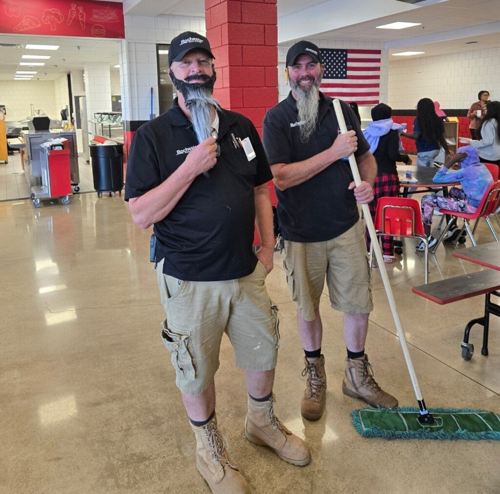 Even custodians like Twin Day! Is it Tim and Jim or Jim and Tim?