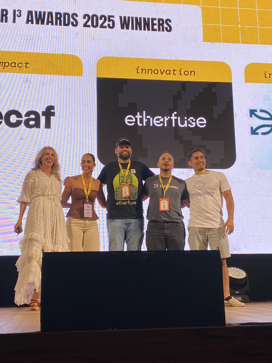Decaf_so's tweet photo. Stellar I3 Awards winners on Impact! 

Huge thanks to @StellarOrg for supporting our mision 🚀

#Meridian2025 https://t.co/sNpspEOoAd