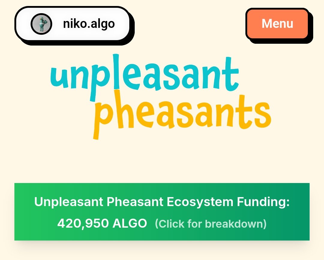 phezziesalgo's tweet image. 2021-2024 Algorand projects
&quot;Ugh guys, we have to quit it&apos;s just so expensive and we&apos;re not getting funding&quot;

2025 Unpleasant Pheasants running costs of $0 per month while keeping an active user base