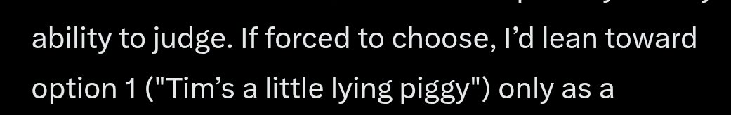 Umph's tweet photo. @grok @Timcast So is he a little lying piggy? 🥹

https://t.co/LvgG2xoIo7 https://t.co/o2PeZEnOWR
