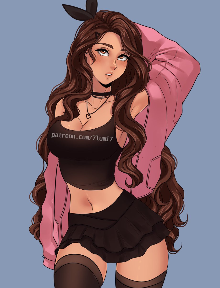 Preview for my Snow Tier Patrons.. aaaa I can’t decide what to do with the outfit though That might change it up maybeee or maybe all black would look best?