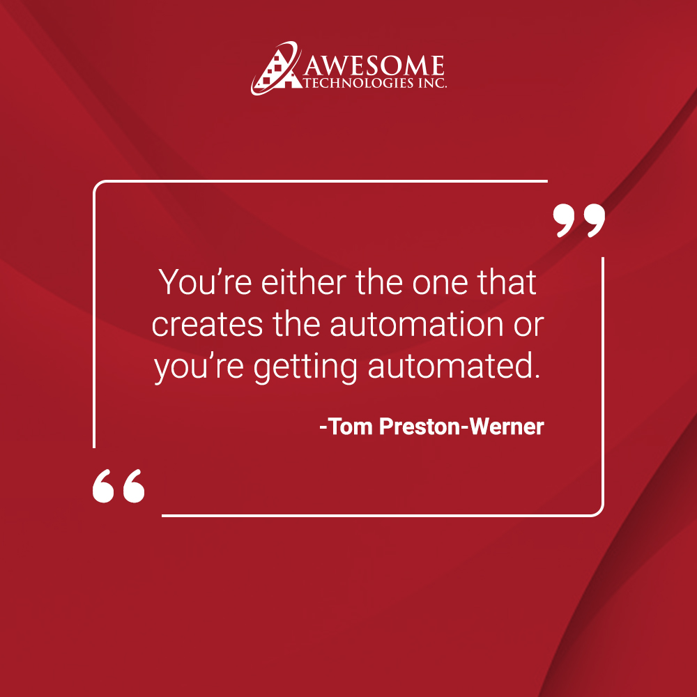 awesometech_inc's tweet image. Automation isn’t a threat; it’s an advantage.
At Awesome Tech, we help businesses save time, cut costs, and grow smarter.

How are you preparing for the age of automation?

#AwesomeTechInc #Automation #SDK #API #Software #Mortgage