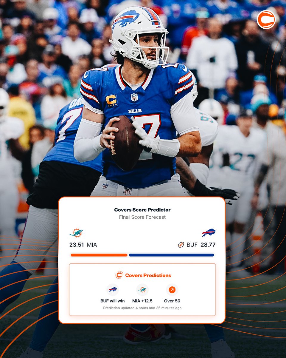 Covers's tweet image. Did you know our computer model now predicts the final score of every NFL game?

Now you can always have an edge on game day whether you&apos;re betting the moneyline, spread, total, or player props 📊✅

Find it all on here ⤵️
🔗: covers.com/sport/football…