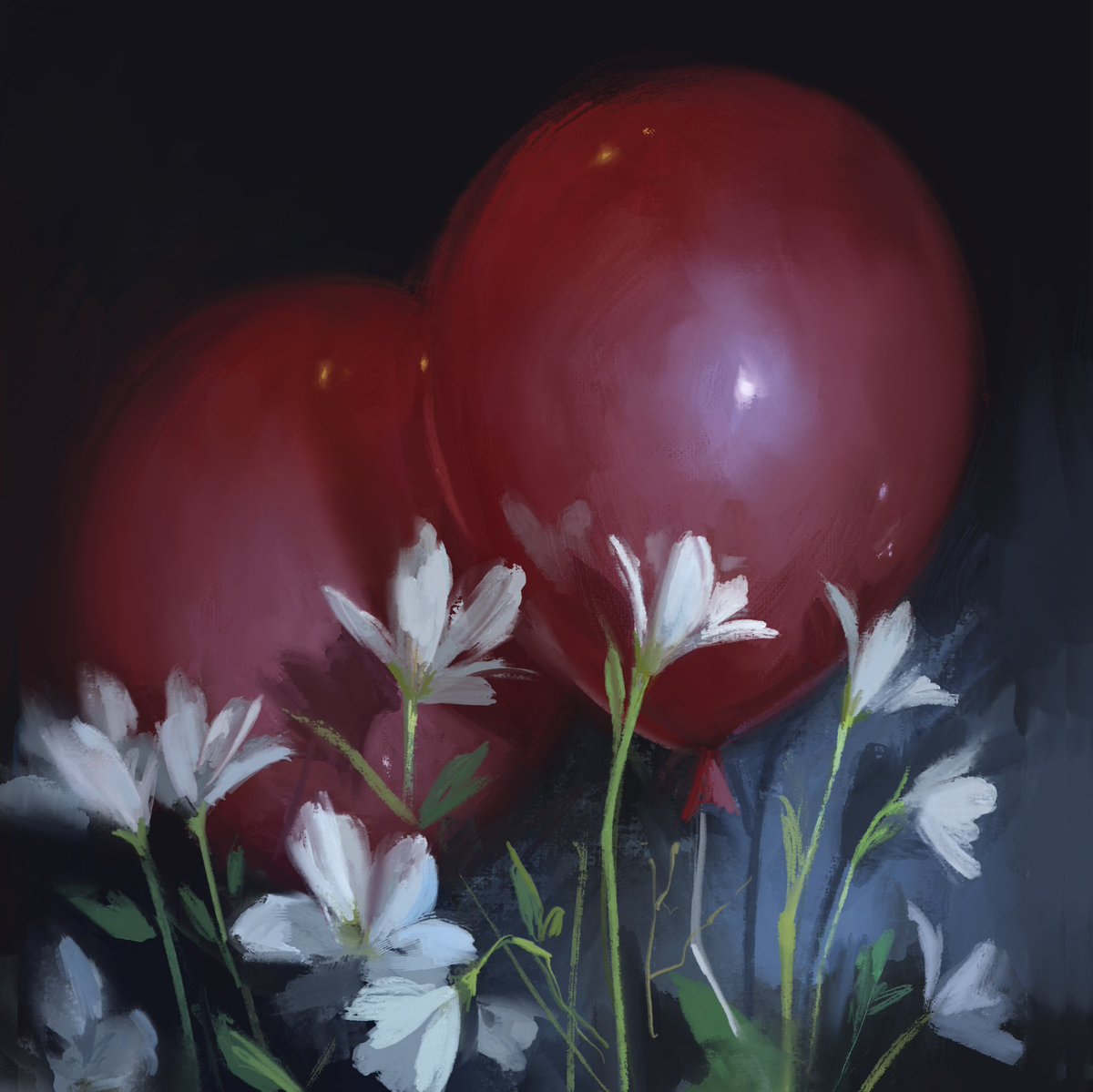 Painting with the new procreate brushes feels good ✨💘