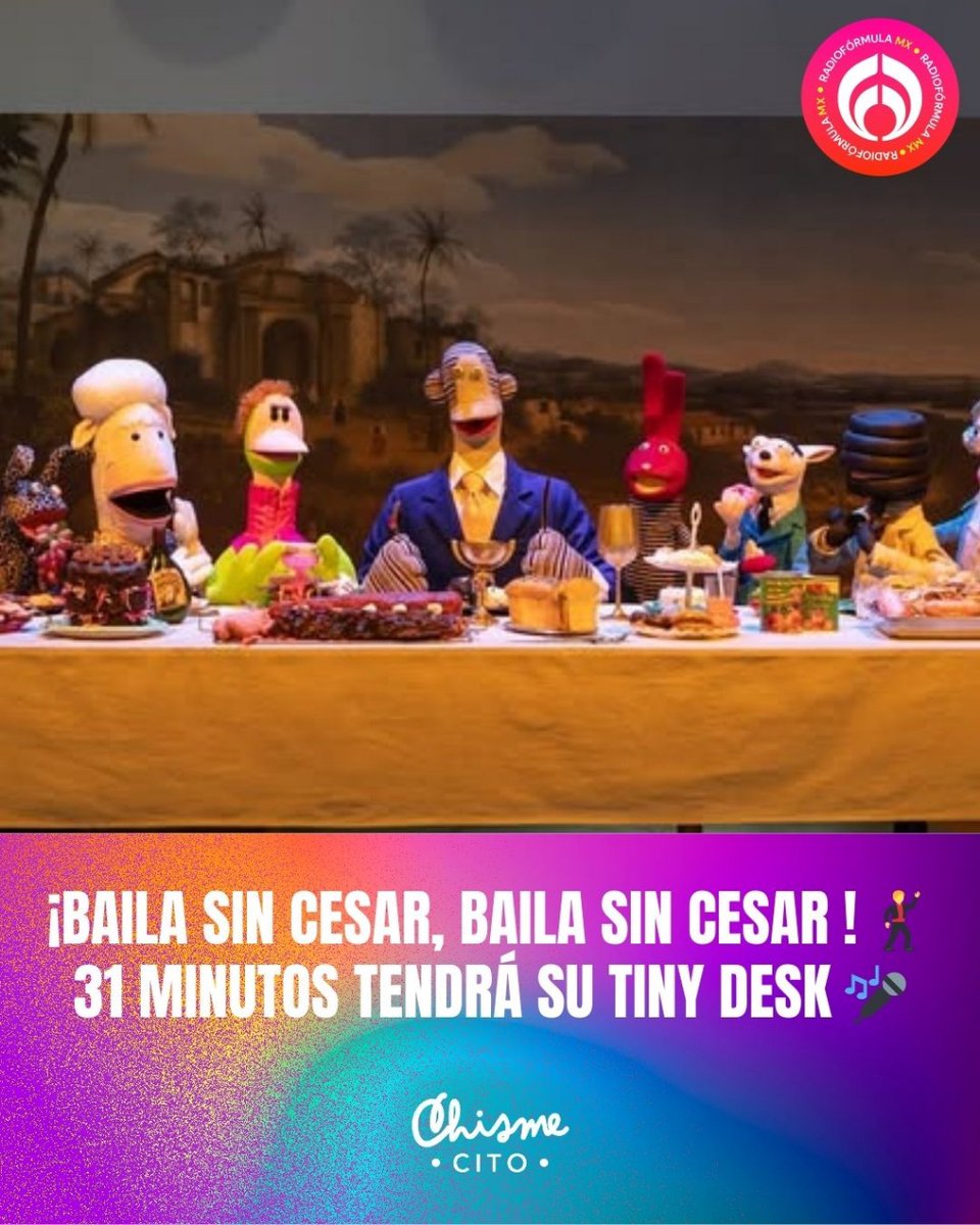 ¡Estamos al aire! 🎤 31 Minutos debutará en Tiny Desk, que ha servido de escenario para artistas como Marry Styes, Bad Bunny, Mon Laferte y C Tangana. 

El concierto de Tulio Triviño, Juan Carlos Bodoque y sus compañeros se estrenará el 6 de octubre en el canal de YouTube de NPR.