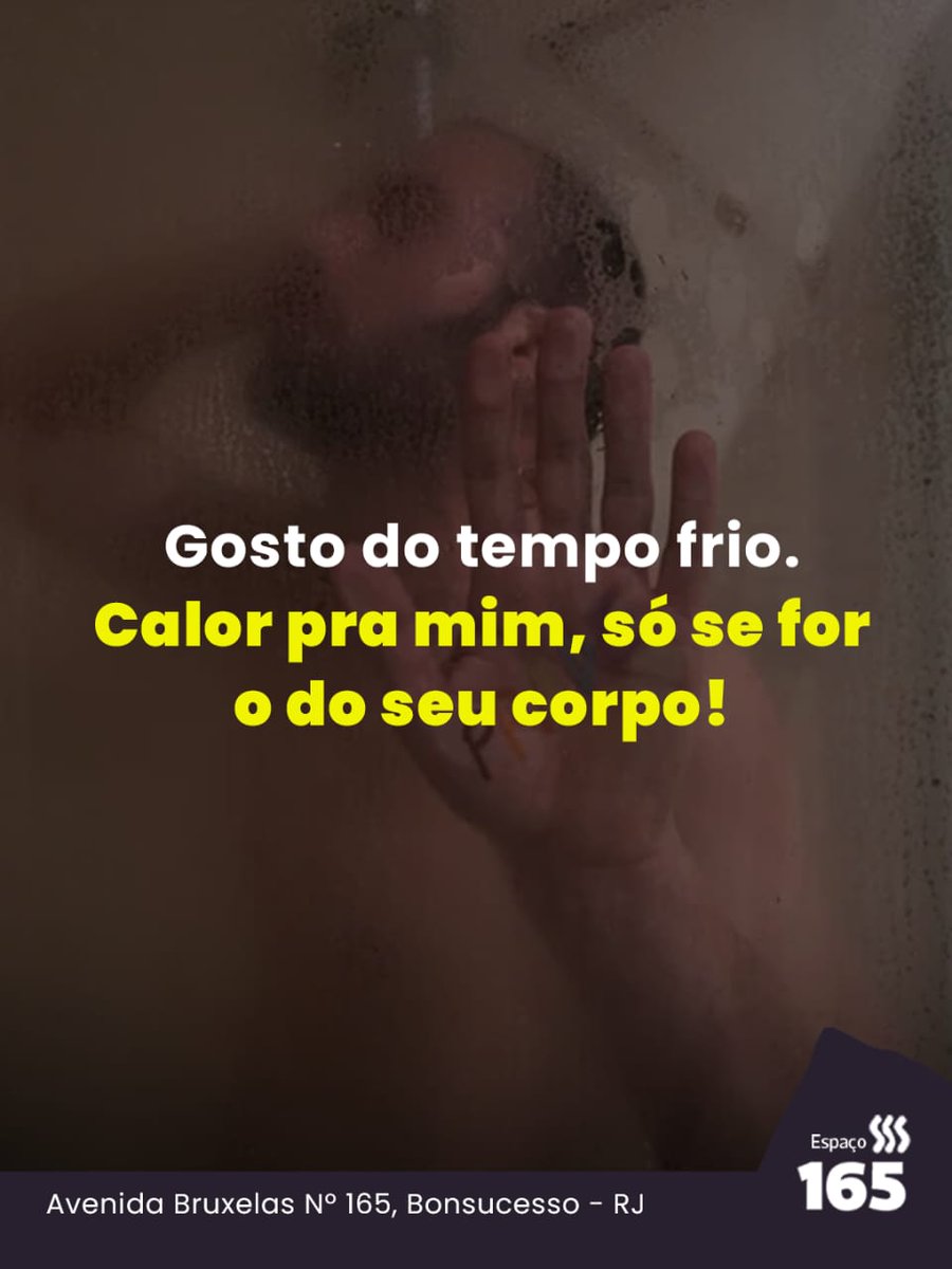 O estagiário mandou avisar que se ele fosse você já criaria sua pastinha de salvos pois vai ser muito útil daqui pra frente!😉
Que tal convidar aquele seu date certo para uma ducha muito quente aqui na sauna?🔥😈