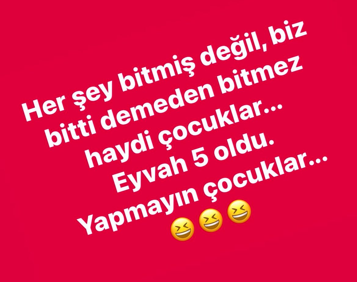 Her şey bitmiş değil, biz bitti demeden bitmez haydi çocuklar...
Eyvah 5 oldu. 
Yapmayın çocuklar... 
😆😆😆

#FRAvGAL Kovacan
Barış Alper Davinson 
Avrupa hakemler Sane