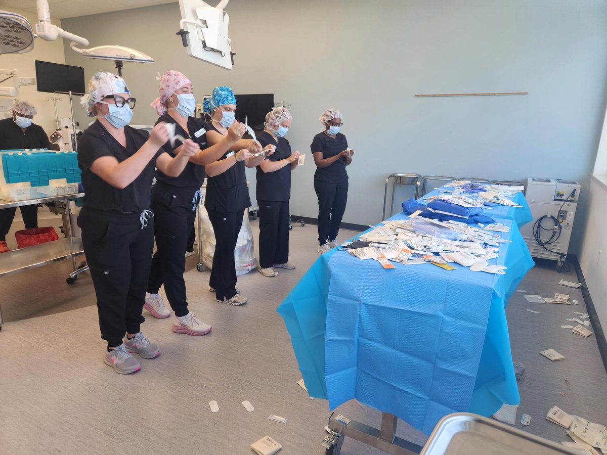 MadisonCollSOHS's tweet image. Our Surgical Technology students are already diving into one of the most important foundations of their training — establishing a sterile field and opening sterile supplies.
These essential skills set the stage for everything that happens in the operating room.