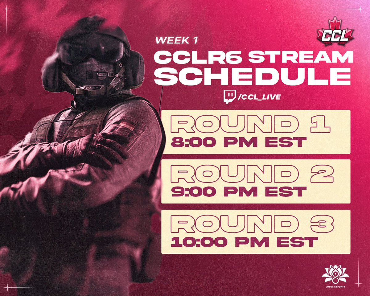Ubisoft Canada (@ubisoftcanada) on Twitter photo 📢 Attention Canadian <a href="/Rainbow6Game/">Rainbow Six Siege X</a> players! 🇨🇦
The <a href="/Esports_CCL/">Canadian Collegiate League</a> R6 Premier Qualifiers kick off tonight at 8 PM EST / 5 PM PST 🍁
Tune in on Twitch to watch it 👇
📺 twitch.tv/ccl_live 📢 Attention Canadian <a href="/Rainbow6Game/">Rainbow Six Siege X</a> players! 🇨🇦
The <a href="/Esports_CCL/">Canadian Collegiate League</a> R6 Premier Qualifiers kick off tonight at 8 PM EST / 5 PM PST 🍁
Tune in on Twitch to watch it 👇
📺 twitch.tv/ccl_live