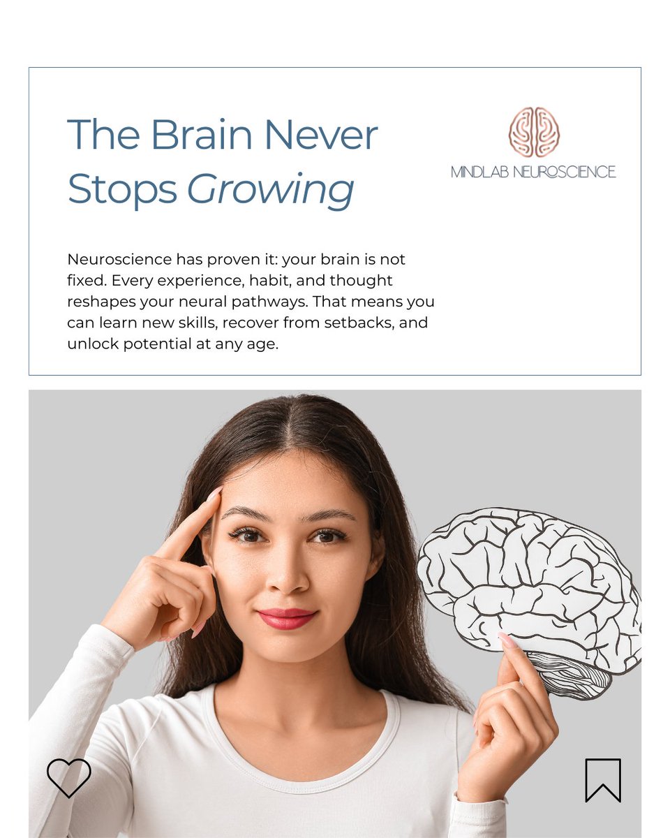 DrCerutoMindLAB's tweet image. Think your brain is “too old to change”? ❌ Science says otherwise.
🧠 Neuroplasticity shows us that change is possible at any stage of life.

The only question: what will you train your brain for next? 🌍✨

 #BrainTips #MindlabNeuroscience #BrainPower #DrSydneyCeruto