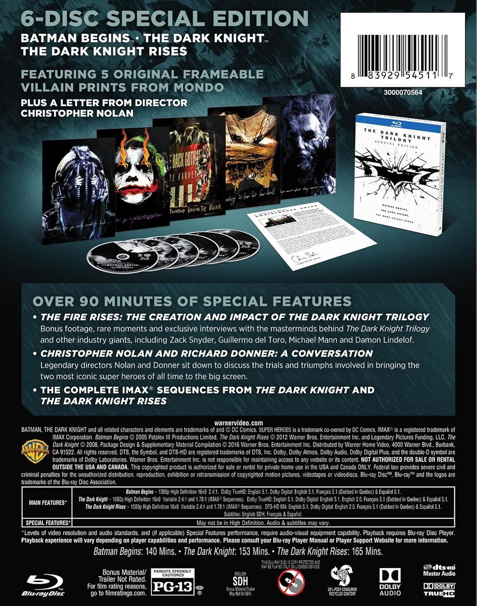 Wario64's tweet image. The Dark Knight Trilogy Special Edition Blu-ray is $15.99 on Amazon amzn.to/2rDKCgQ #ad