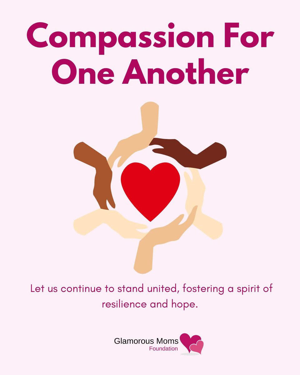 Friends, it’s essential to come together as a community, offering support and compassion to one another. Let us continue to stand united, fostering a spirit of resilience and hope. 
#compassion #justlove #glamorousmomsfn
