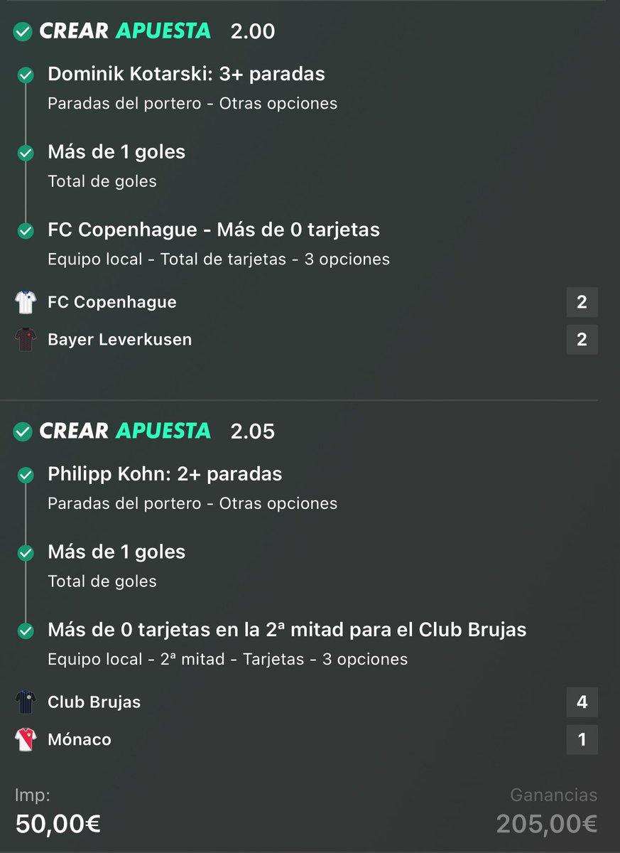 Pues cerramos esta jornada de Champions con esta cuota 4 con mi hermano <a href="/piickasso/">Pickasso</a> + el Pick Stake 2 + la victoria del Barça. 

Daré 50€ más a los que deis ❤️ a este 
tweet y nos sigáis a mí y a <a href="/piickasso/">Pickasso</a> 🫡