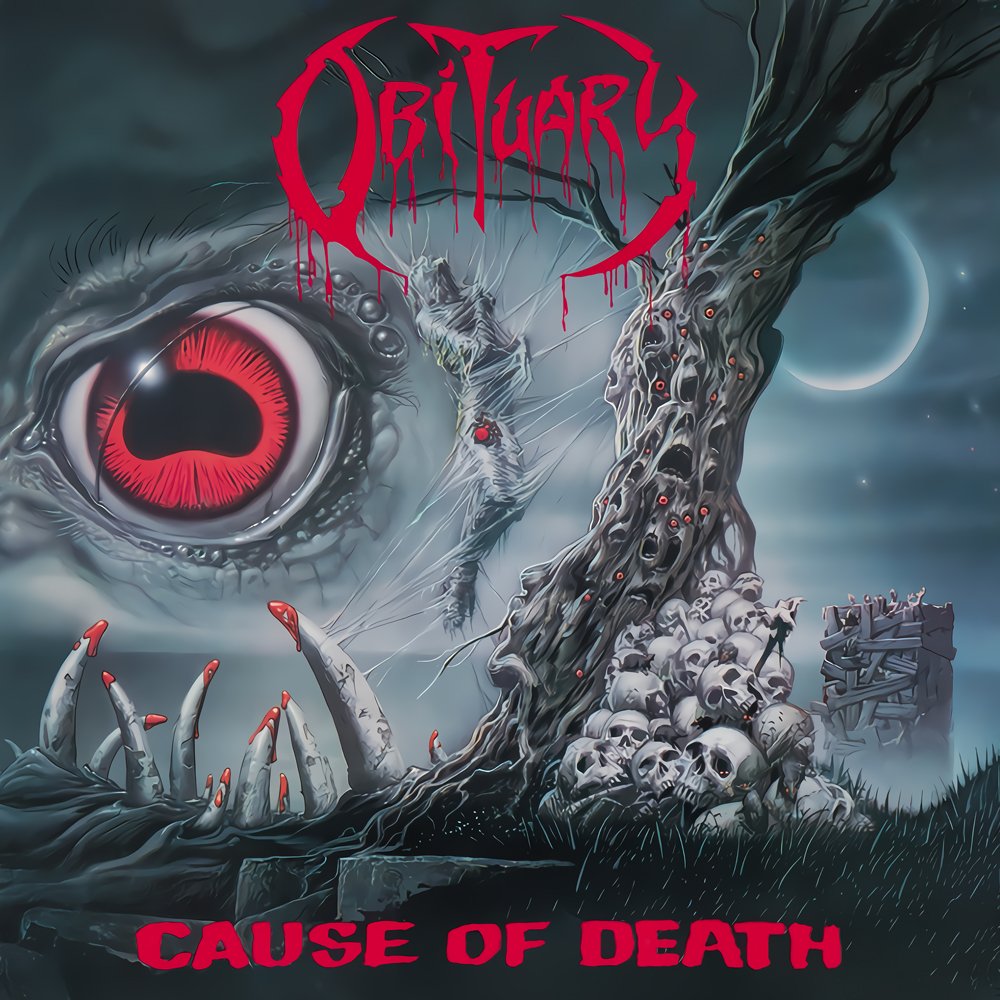 September 19th, 1990 Obituary released album: Cause of Death. 
#deathmetal 🇺🇲
Record label: Roadracer Records
Recorded and mixed at Morrisound Studios, Tampa, Florida.
Mastered at Fullersound, Miami, Florida.
Producers: Scott Burns, Obituary.
Artwork by Michael Whelan.