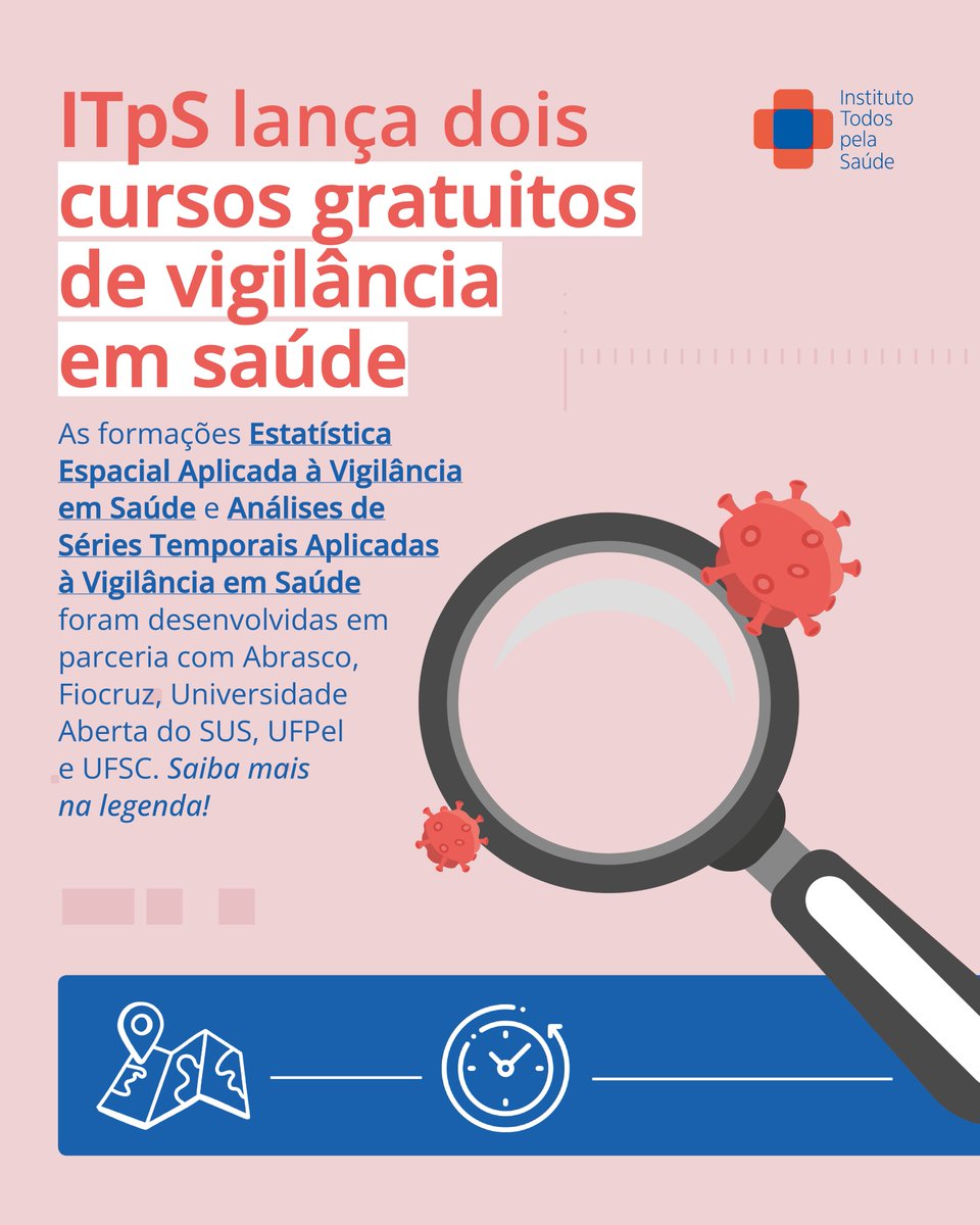 todospelasaude's tweet image. #ITpS LANÇA CURSOS GRATUITOS DE VIGILÂNCIA EM SAÚDE! 👨‍🎓📚 Para compreender a dinâmica de uma doença, é preciso olhar para três dimensões fundamentais: pessoa, tempo e lugar. Cada uma delas ajuda a revelar a história sobre como os eventos de saúde se manifestam em diferentes