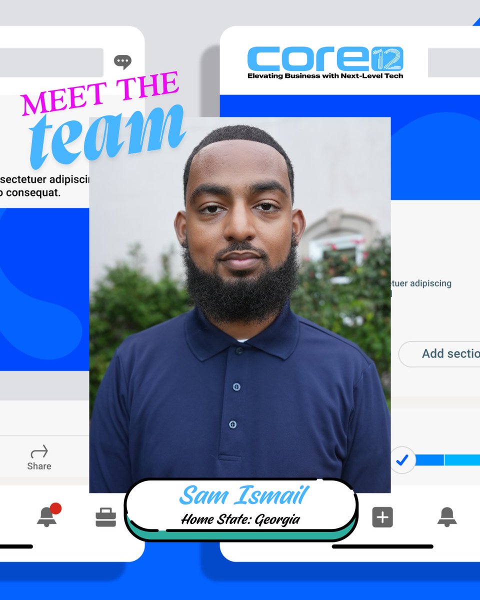 core12msp's tweet image. News from Core12 Tech! 🚀

We’re thrilled to welcome our new teammate Sam Ismael as our newest Level 1 IT Support Tech! Based in Atlanta, Sam will help us continue to deliver top-notch IT support and innovative IT solutions. More new hire announcements coming so stay tuned!
