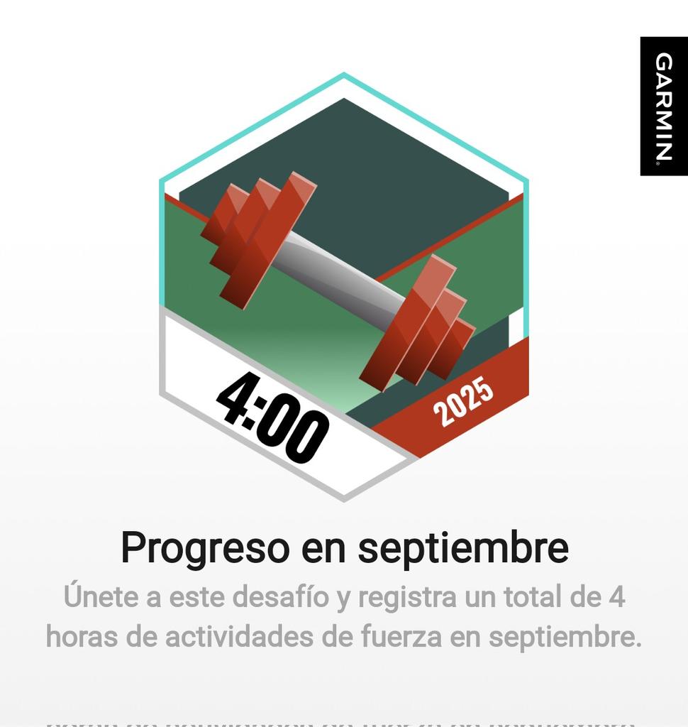 He ganado una medalla en Garmin Connect. #garmin #beatyesterday