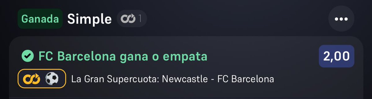Bets_Locas's tweet photo. 😎¿Quedó buena noche no? 

Funbets 2/2 cuotas 4.25 y 4 ✅
Pick cuota 1.95 y la cuota 2 de Wina ✅

Como os dije estos días…menos apuestas, más calidad🫡

¡Enhorabuena a todos! 💙 https://t.co/r7mMvhJHZg