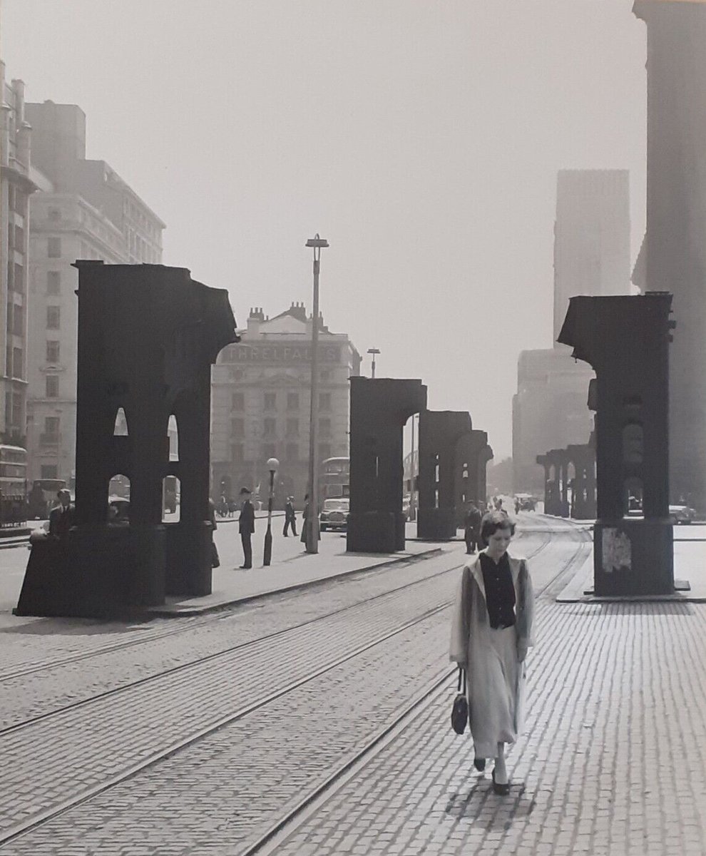 The Strand showing remains of the Liverpool Overhead Railway and Goree Warehouse (1957)