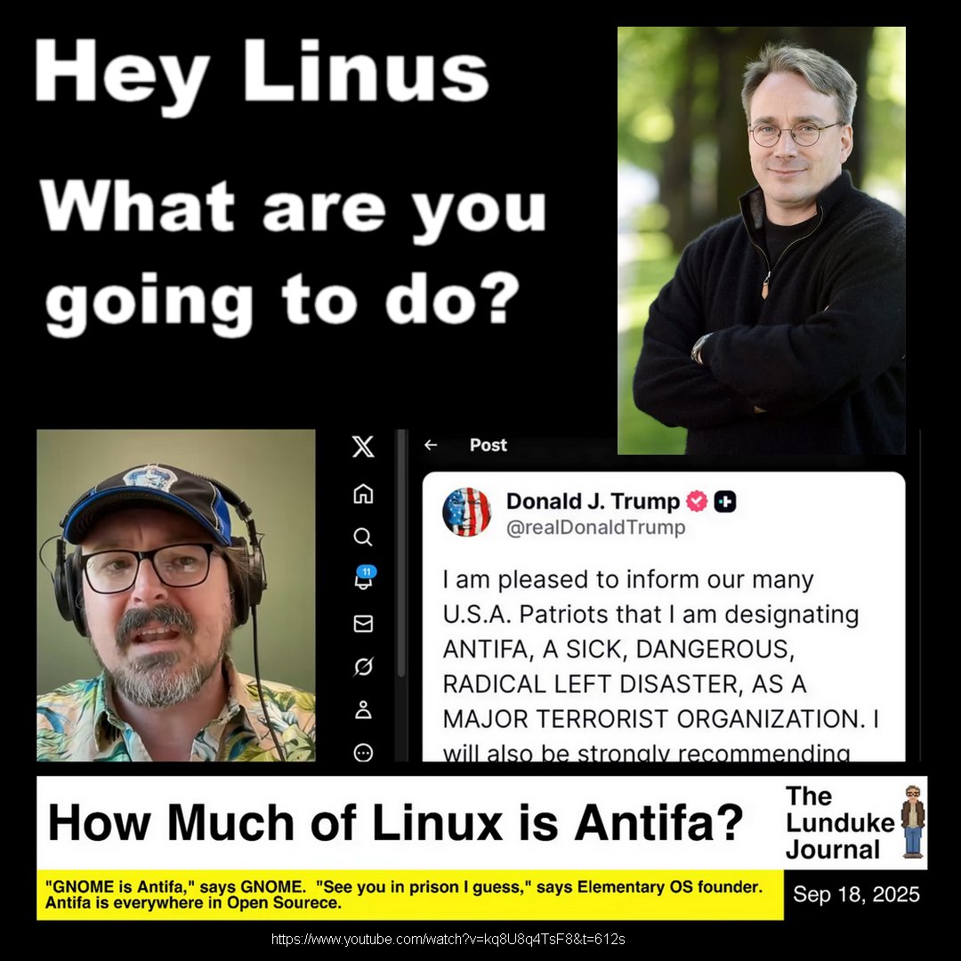 MidnightVision5's tweet image. #Linux #linuxtutorial #FOSS #Antifa #AntiFascist #AntiFascism 
#Trump #donaldjtrump #DonaldTump