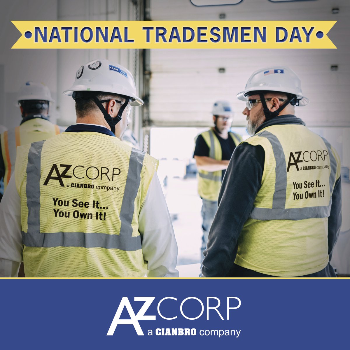 azconstruct's tweet image. #NationalTradesmenDay celebrates talented tradespeople nationwide for their role in building &amp;amp; maintaining the systems we rely upon. Thank you to everyone in the trades &amp;amp; especially to our own team members, for your hard work &amp;amp; lasting impact you make.
 a-zcorp.com/careers-home/