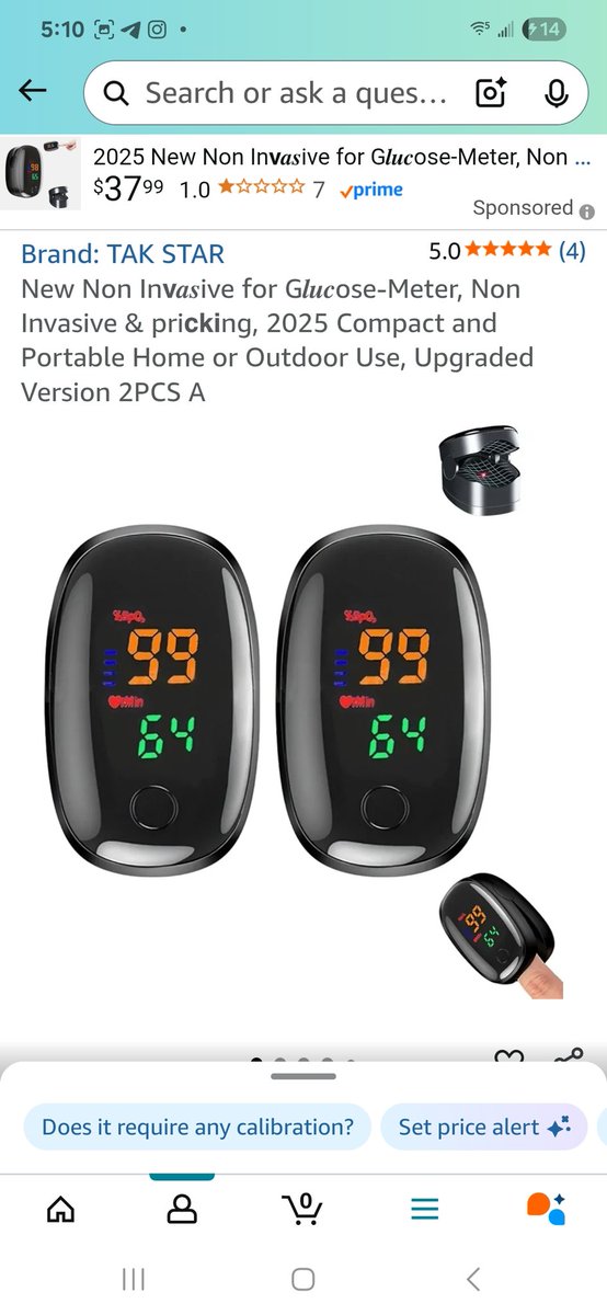 mutt7469's tweet photo. Hey @amazon 
These come up as non invasive no poke glucose monitors, they are in fact pulse oximeters!

https://t.co/2P21Fkqmpg
https://t.co/AeDRw4897k
https://t.co/fxWfWeNXi8
https://t.co/P2Pgb4bRx7 https://t.co/uWfIlFnEQK