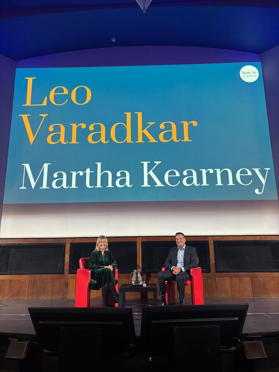 Fascinating to interview @leovaradkar this evening about his memoir Speaking My Mind