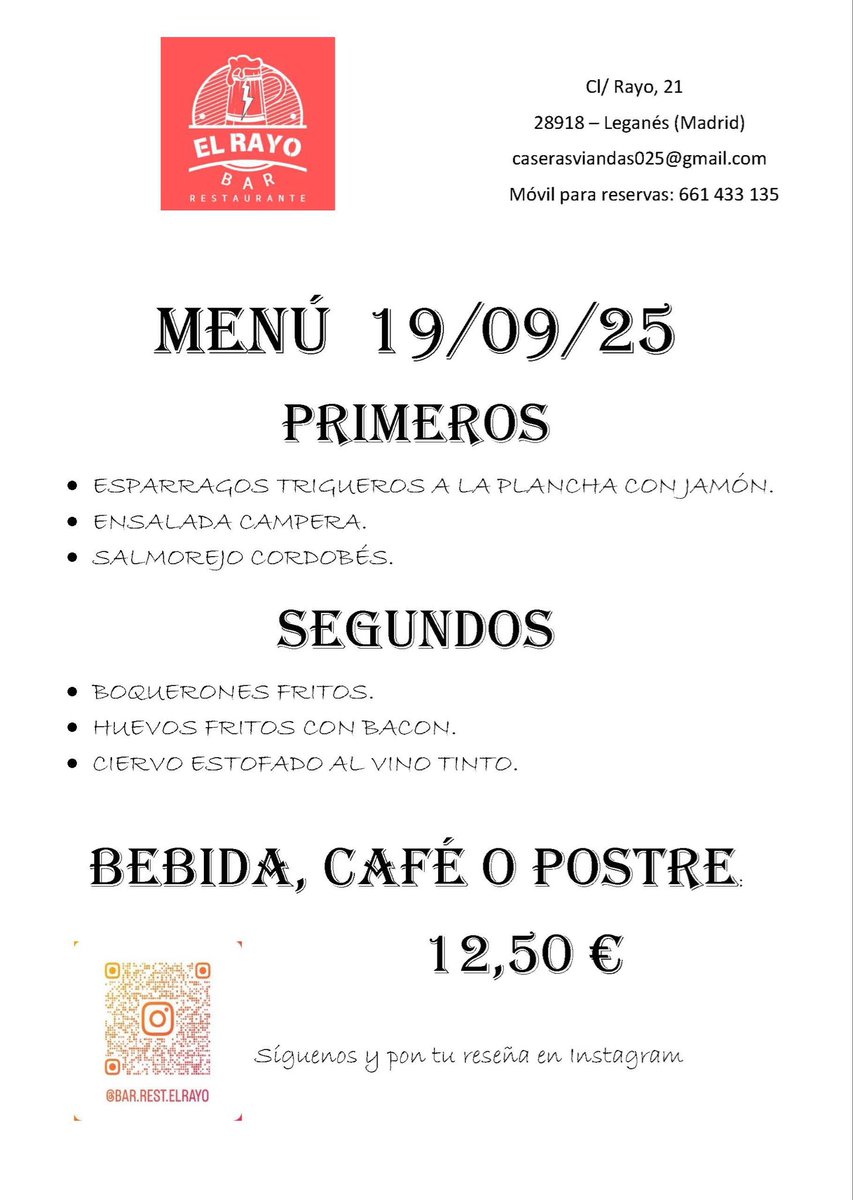 fotojavillon's tweet photo. Mañana 19/09/25 en https://t.co/aY7rMsuR7s.elrayo tenemos en el menú del día Ciervo estofado entre otros platos. Te lo vas a perder????

https://t.co/2iYsmCVwu2 https://t.co/VDTuqH7bit