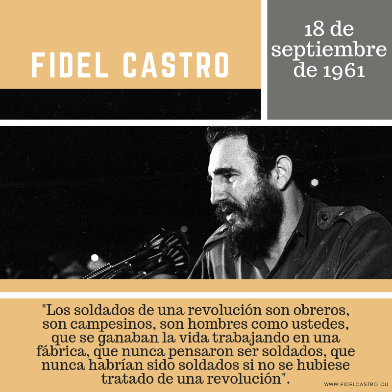 #FidelPorSiempre, un día como hoy en la historia de #Cuba 🇨🇺 y el 🌐. #MejorSinBloqueo