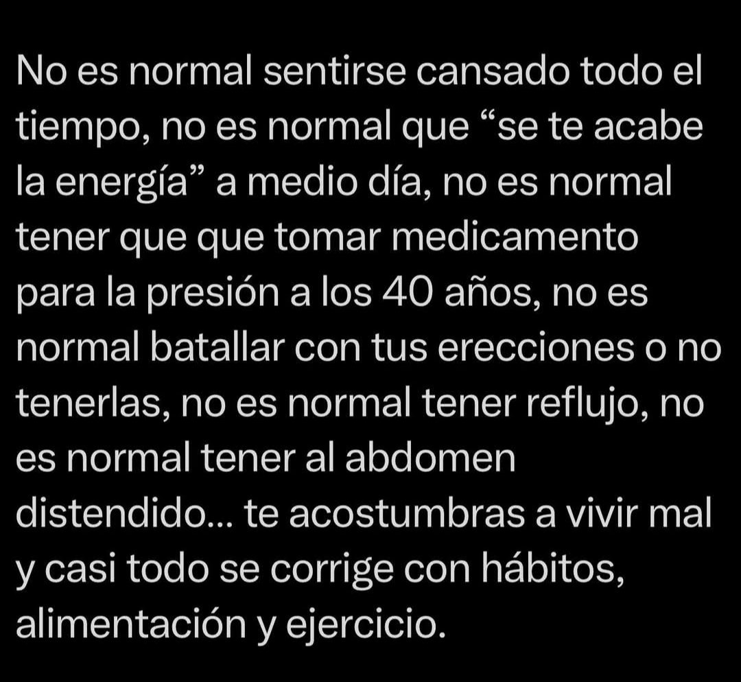 ronerdzaldana's tweet image. Si HOY no tienes TIEMPO para CUIDAR de tu SALUD, Ya mañana tendrás... TIEMPO, DINERO Y PACIENCIA para cuidar de tu ENFERMEDAD.

#Coachdevida #EntrenadorPersonal #Motivador #Wellness #Wellbeing