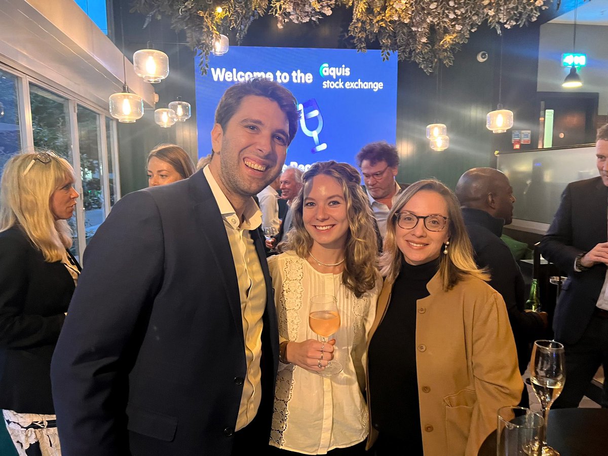 FirstSentinelCF's tweet image. ✨Fantastic evening at the @AquisStockEx Summer Drinks!

It was a pleasure to reconnect with so many familiar faces.

Many thanks to Sara-Louise Porter, Agis Katzis-Anastasiou and Natasha Edward’s and the rest of the AQSE team for hosting such an enjoyable afternoon.