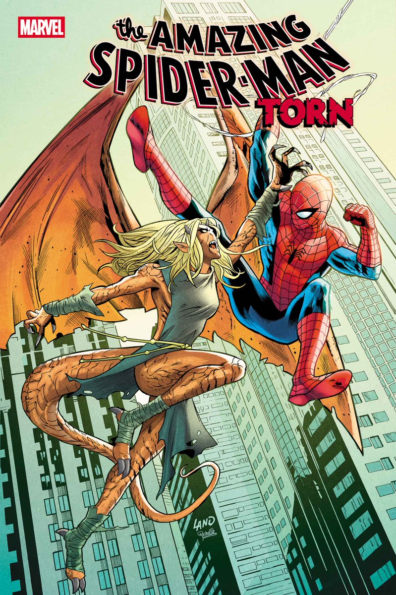 animehunt's tweet photo. AMAZING SPIDER-MAN: TORN #3 (OF 5)

J. MICHAEL STRACZYNSKI (W) • PERE PÉREZ (A) • COVER BY GREG LAND

VARIANT COVER BY GERALD PAREL • VARIANT COVER BY ZULEMA SCOTTO LAVINA
VARIANT COVER BY TONY DANIEL • VIRGIN VARIANT COVER BY TONY DANIEL

TORN…BETWEEN TWO LOVES!
• As Gwen and MJ both rush to the aid of an injured Peter Parker, Peter finds himself torn between them– but will his decision end up hurting his best friend, Harry Osborn?
• Plus, Spider-Man’s new villain Evangeline gets an upgrade– including a mind-bending new ally who’s about to make Spidey’s life even MORE complicated!

32 PGS./Rated T+ …$3.99