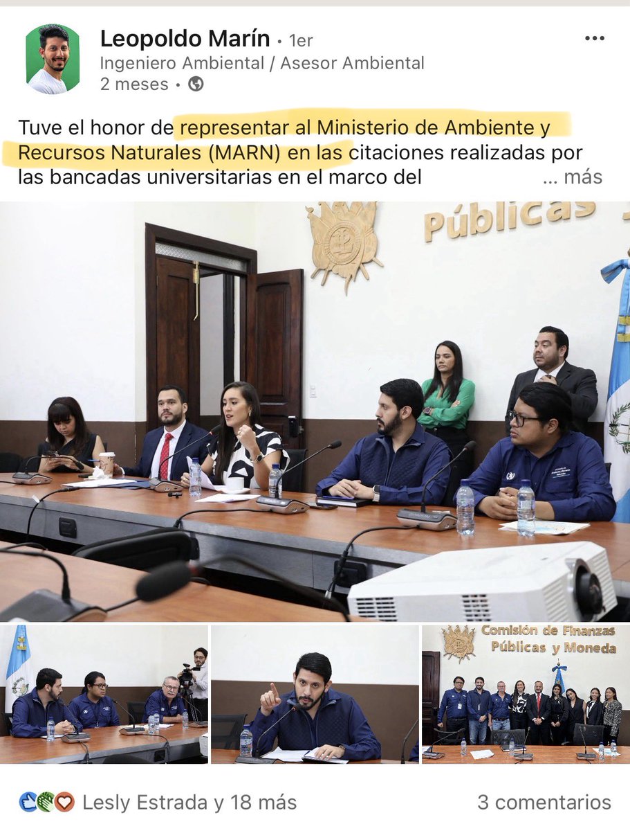 gt_vengado20573's tweet image. A @pattyo502 se le escapo que la licencia es del 19 de enero 2024, ya en este gobierno, incluida en los listados en la transición. También omite aclarar que en asesor ambiental que emitió dictamen técnico (que realmente aprueba el EIA) Leopoldo Marín, aún trabaja en @marnguate