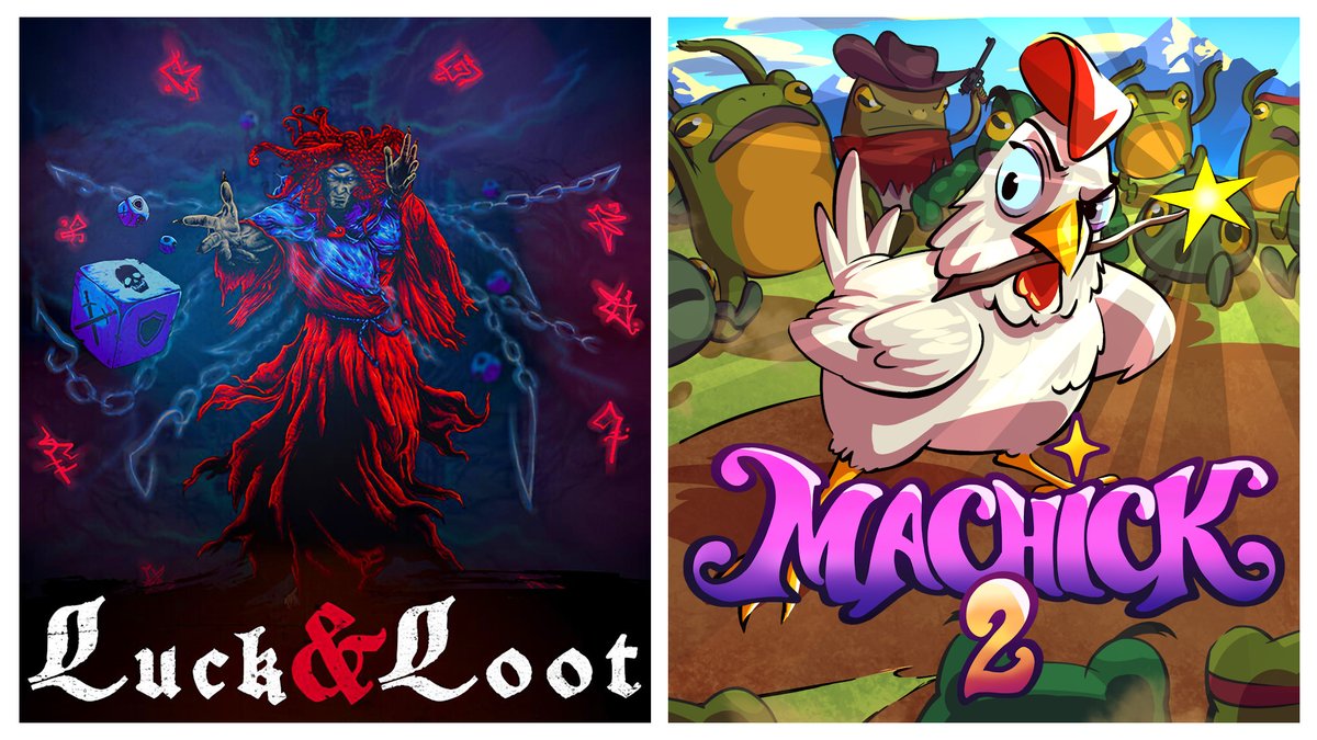 Plabs (@plabs_) on Twitter photo Today we test our luck in LUCK & LOOT by <a href="/_SMARTcreative/">SMARTcreative</a> published by <a href="/GrabTheGames/">GrabTheGames</a> then bawking chaos in MACHICK 2 by <a href="/Machick_/">🐓 Play Machick 2! ✨ Deadpixel Studios</a> published by <a href="/NuntiusGamesInt/">Nuntius Games | Machick 2 - OUT NOW</a>
#indiegames #IndieDevs #roguelike
Games in 🧵⬇
Live on Twitch & YT
twitch.tv/plabs_
youtu.be/jOYviuB5biA Today we test our luck in LUCK & LOOT by <a href="/_SMARTcreative/">SMARTcreative</a> published by <a href="/GrabTheGames/">GrabTheGames</a> then bawking chaos in MACHICK 2 by <a href="/Machick_/">🐓 Play Machick 2! ✨ Deadpixel Studios</a> published by <a href="/NuntiusGamesInt/">Nuntius Games | Machick 2 - OUT NOW</a>
#indiegames #IndieDevs #roguelike
Games in 🧵⬇
Live on Twitch & YT
twitch.tv/plabs_
youtu.be/jOYviuB5biA