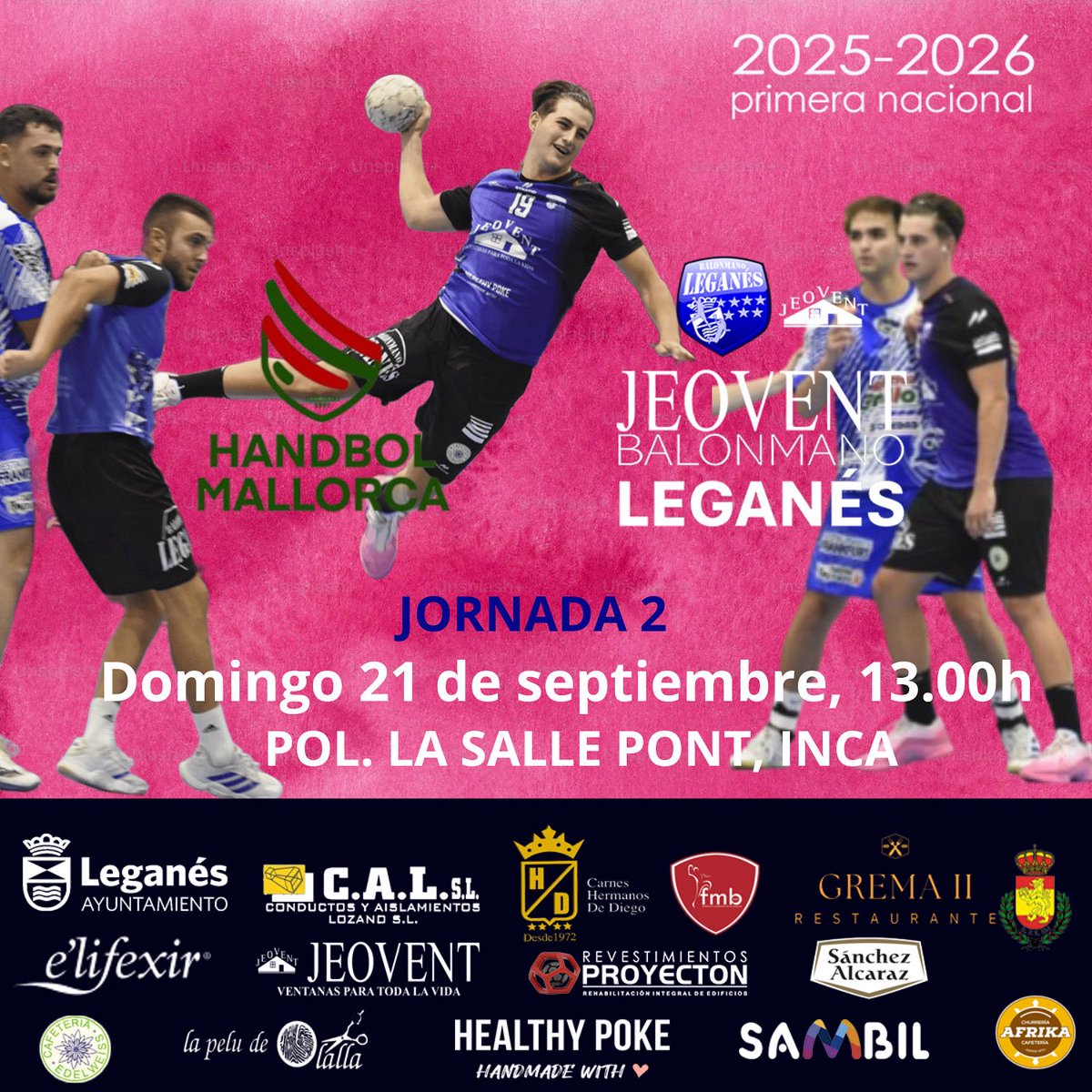 Segundo partido de liga de nuestro equipo del 1NM para este fin de semana💪🏻

Mucha suerte chicos!!

#bmleganes #aupalega 🔵⚪️