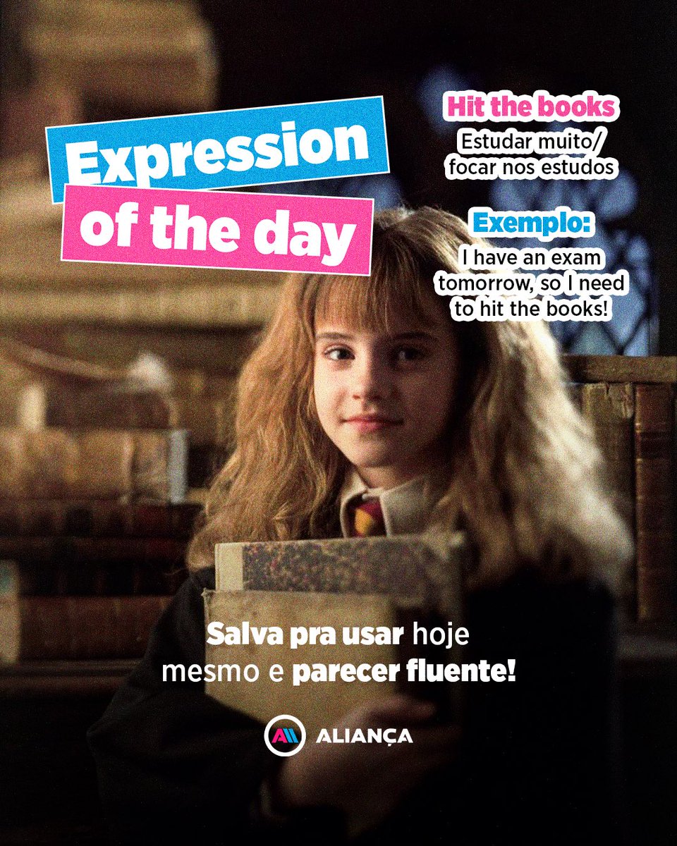 AliancaAmerica's tweet photo. Expression of the day! 

#sejaaliança #ingles https://t.co/BaCg7s5enu