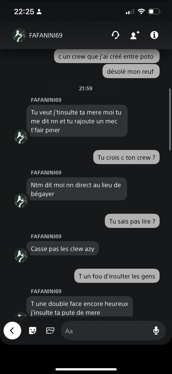 il y a des gens sur cette terre c’est des fou , je sais pas c’est qui derrière le compte mais faire le mec derrière un écran c’est effrayant.
