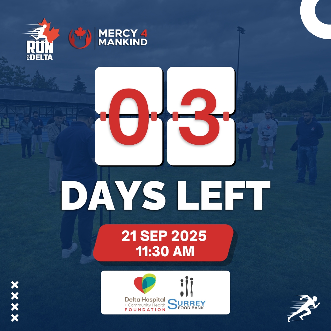 Run4Delta's tweet image. 03 DAYS TO GO!

Run For Delta hits the track Sept 21 @ 11:30 AM 🏃‍♂️

Let’s unite for Delta Hospital &amp;amp; the Surrey Food Bank 

🎟️ Time’s almost up — register now:
👉 raceroster.com/events/2025/10…

Bring the energy, Delta —Let’s make it LOUD! 

#runfordelta #mercy4mankind
